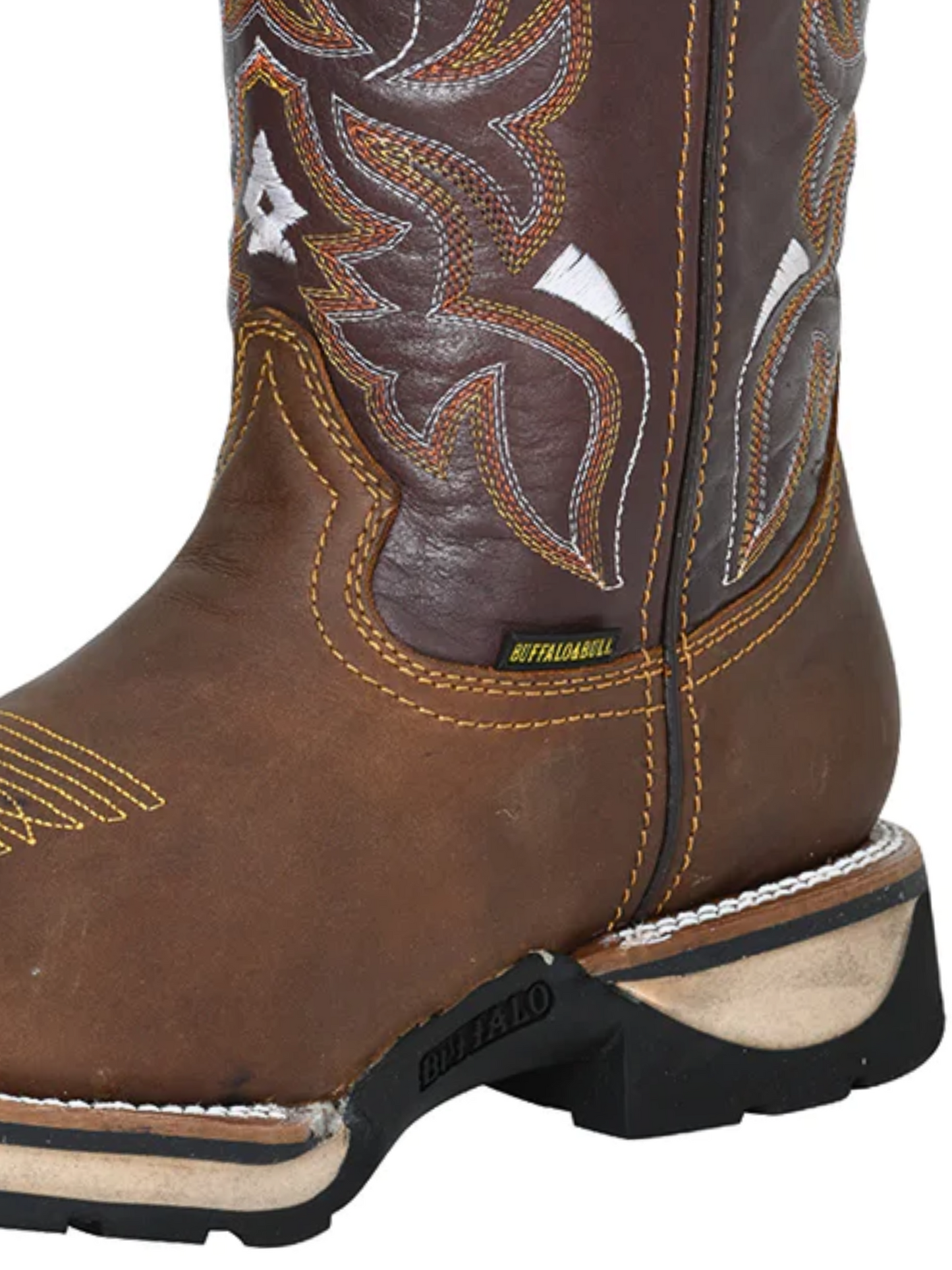 Men's Genuine Leather Soft Toe Pull-On Tube Rodeo Work Boots 'Buffalo' - ID: 123730 Work Boots Buffalo