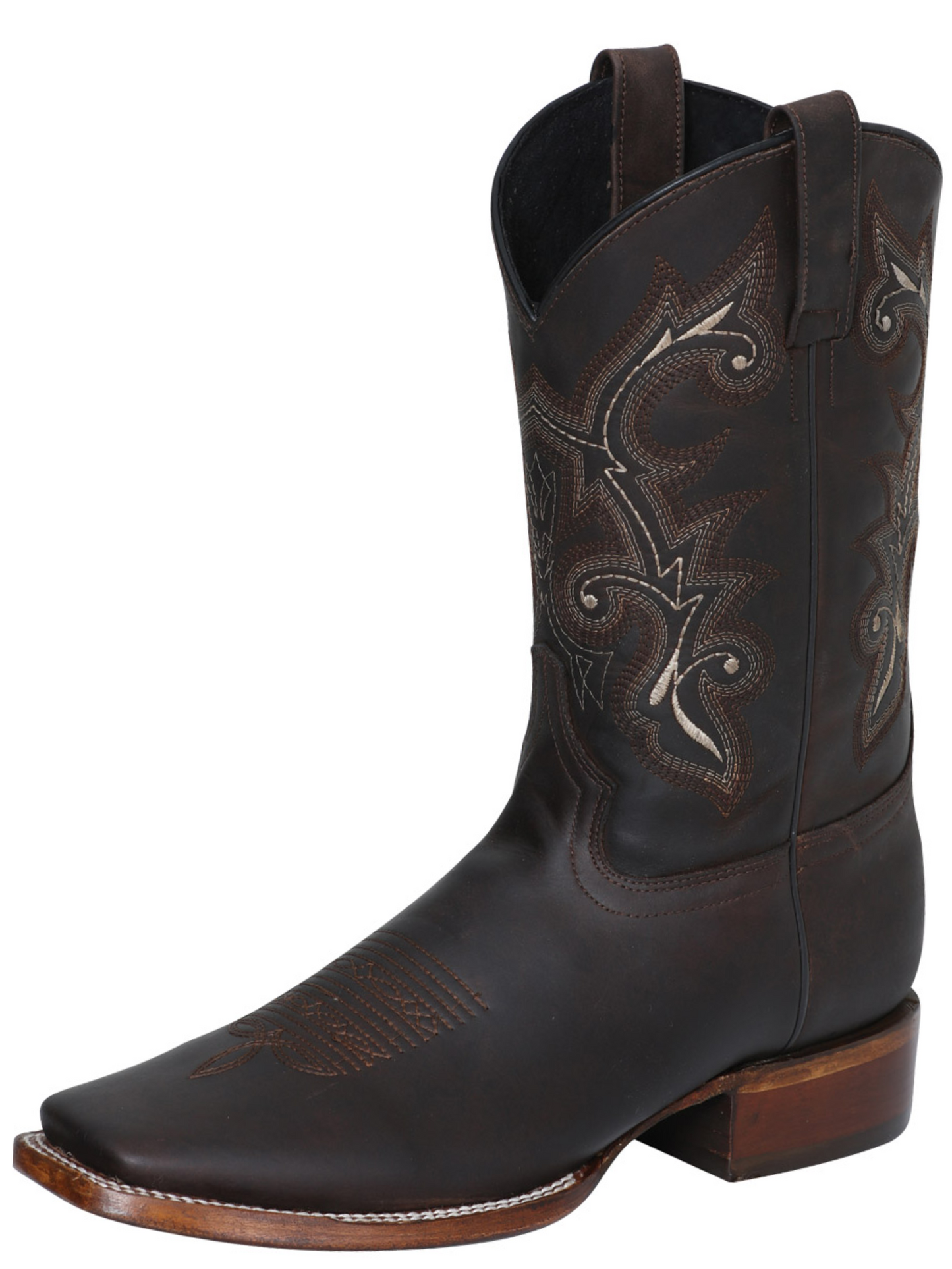 Classic Genuine Leather Rodeo Cowboy Boots for Men 'El Señor de los Cielos' - ID: 124067 Cowboy Boots El Señor de los Cielos Choco