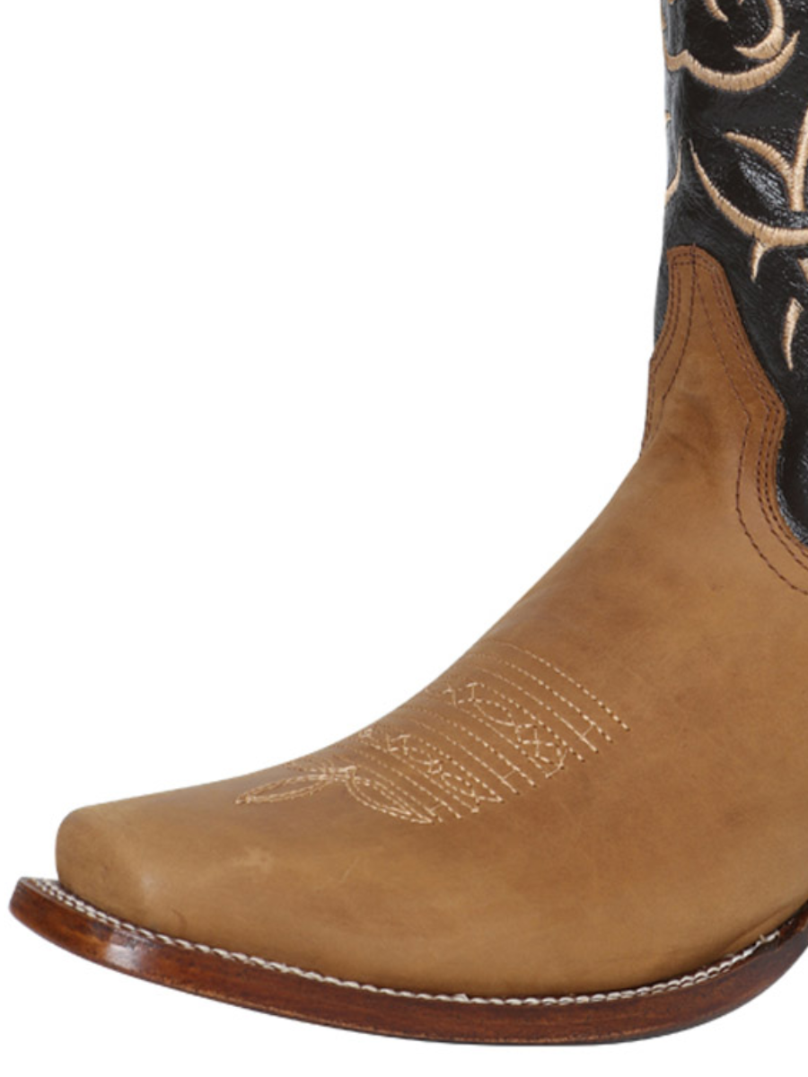 Classic Genuine Leather Rodeo Cowboy Boots for Men 'The Lord of the Skies' - ID: 124072