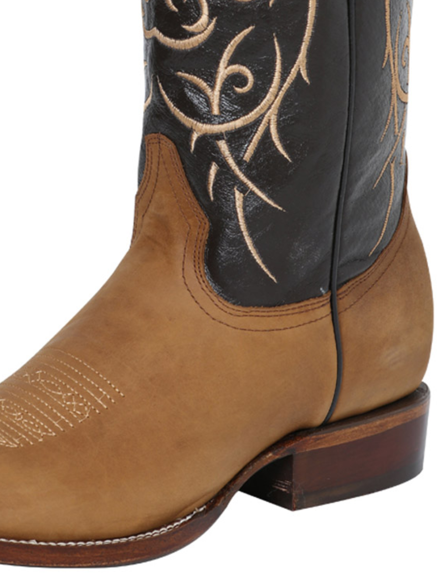 Botas Vaqueras Rodeo Clasicas de Piel Genuina para Hombre 'El Señor de los Cielos' - ID: 124072 Botas Piel Genuina El Señor de los Cielos 