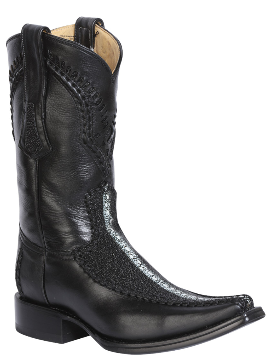 Exotic Manta Ray Original Full Pearl Cowboy Boots for Men 'Centenario' - ID: 124429