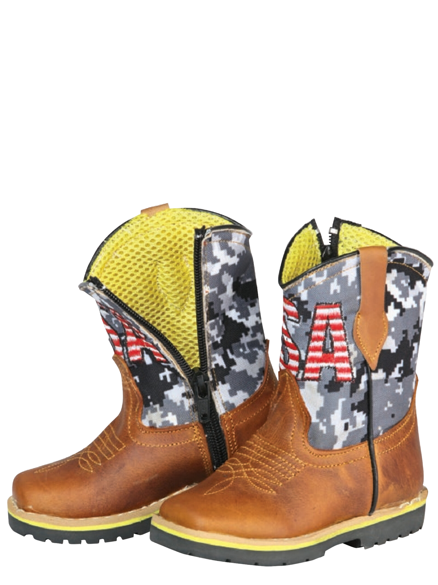 Kids - Botas Vaqueras Rodeo Clasicas de Piel Genuina para Bebes 'Jar Boots' - ID: 126573 Cowboy Boots Jar Boots 