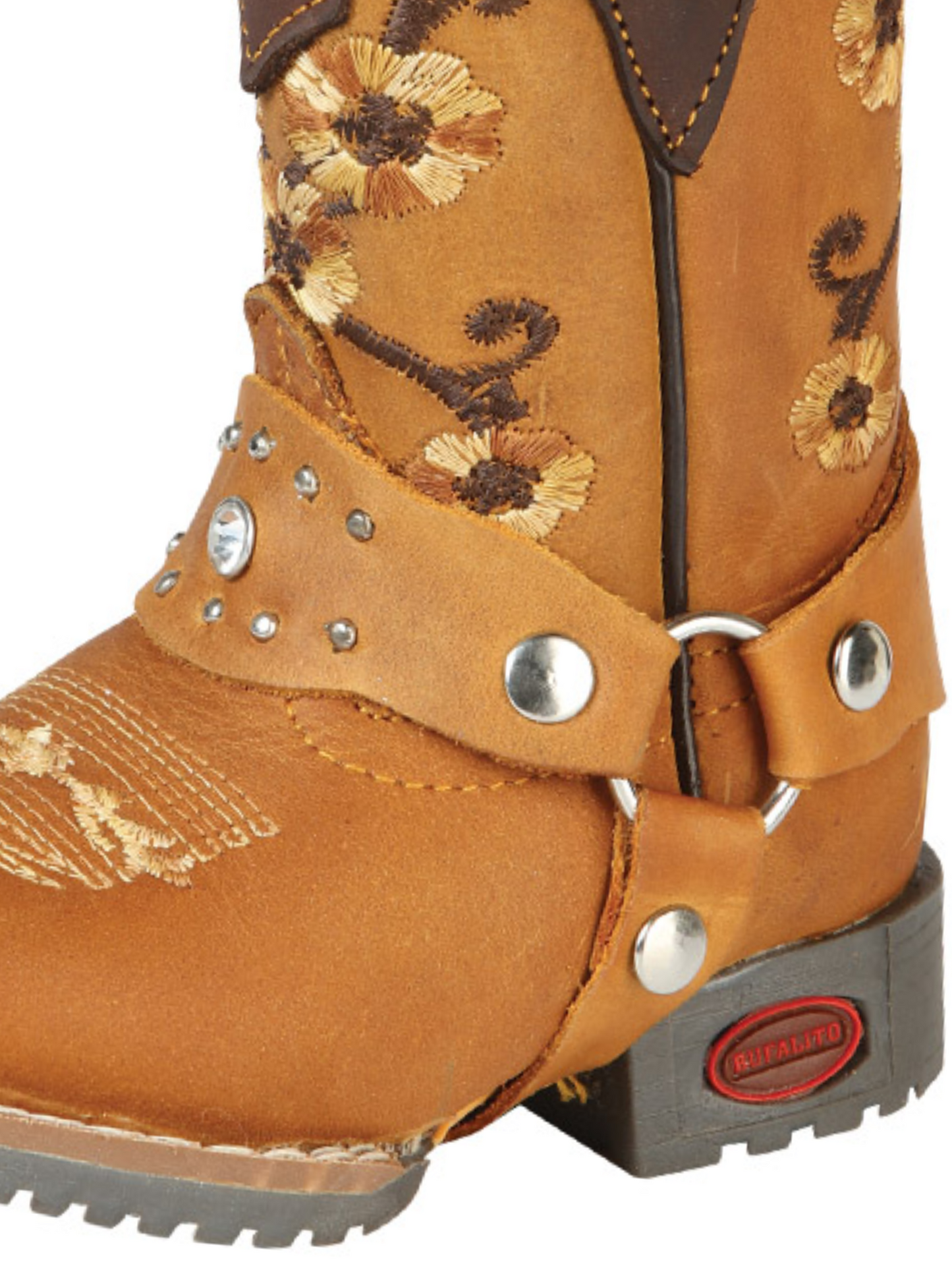 Kids - Classic Rodeo Cowboy Boots with Genuine Leather Harness for Babies 'Jar Boots' - ID: 126575 Cowboy Boots Jar Boots