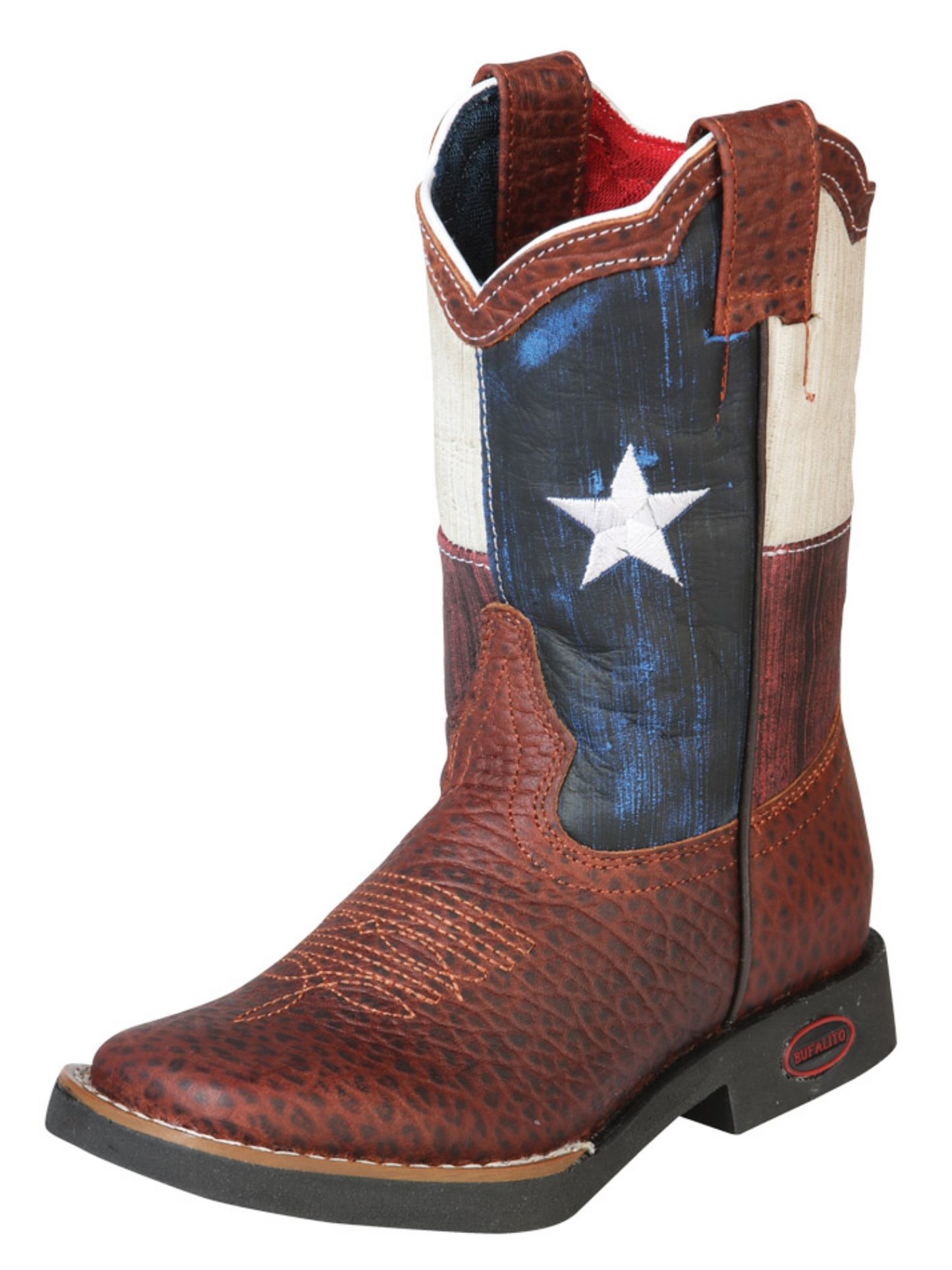Kids - Classic Genuine Leather Rodeo Cowboy Boots for Children 'Jar Boots' - ID: 126592