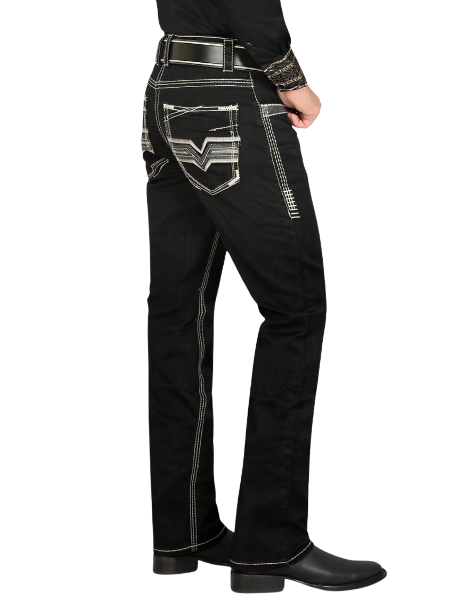 Boot Botas Lamasini Pantalon Vaquero De Mezclilla Stretch Boot Cut
