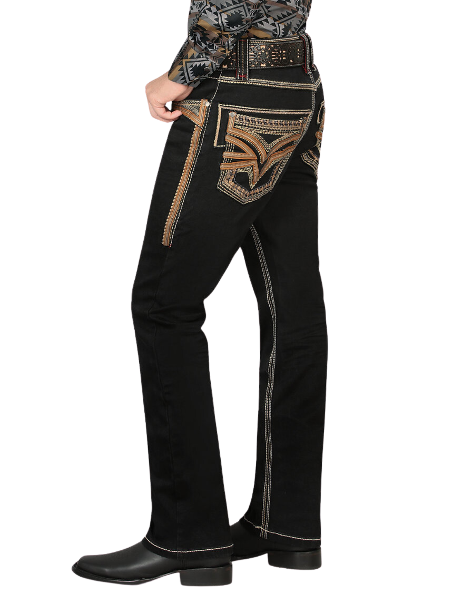 Pantalon Vaquero de Mezclilla Stretch Calidad Premium Boot Cut