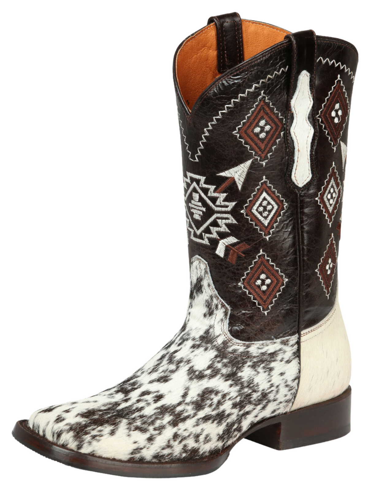 Leather Cowboy Boots with Cow Hair - Cowboy Boots – Don Max  display picture 1