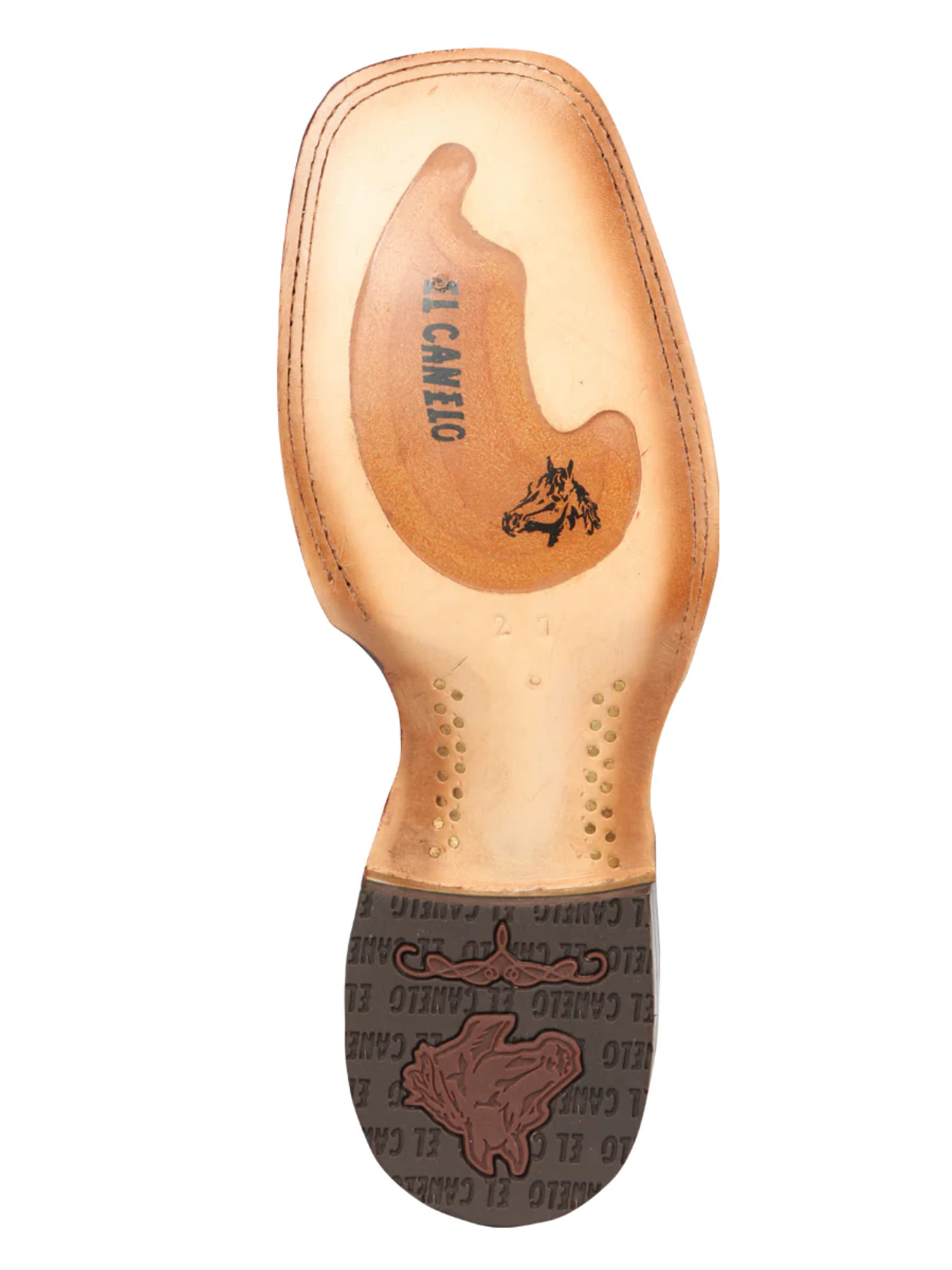 Botines Vaqueros Rodeo Clasicos de Piel Genuina para Hombre 'El Canelo' - ID: 45210 Botines Vaqueros Rodeo El Canelo