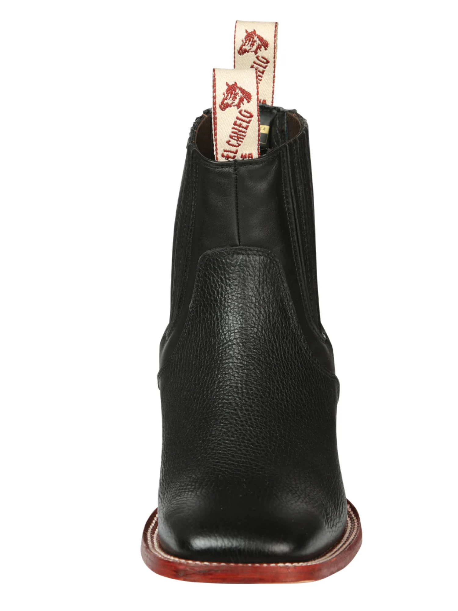 Botines Vaqueros Rodeo Clasicos de Piel Genuina para Hombre 'El Canelo' - ID: 45211 Botines Vaqueros Rodeo El Canelo