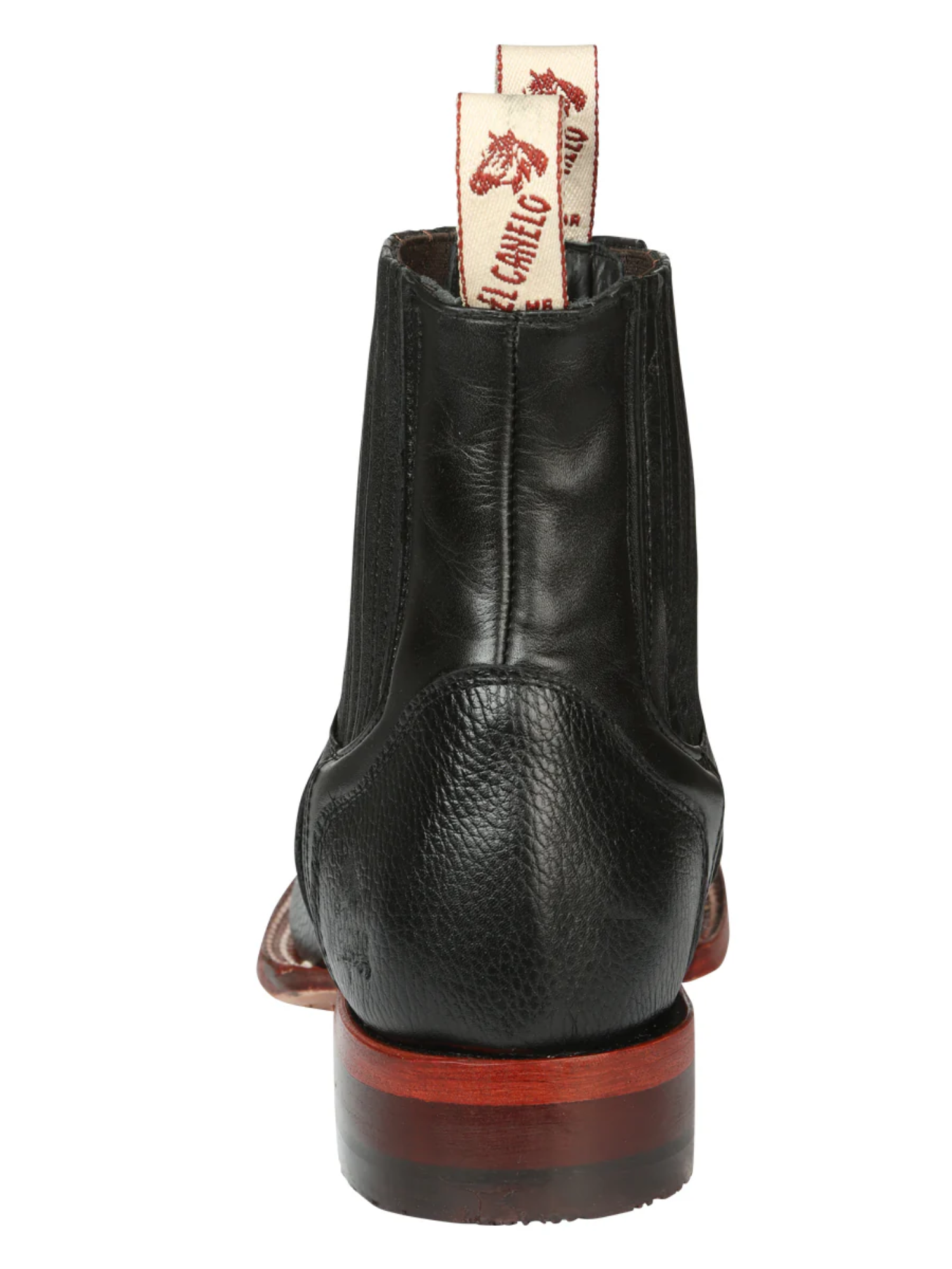 Botines Vaqueros Rodeo Clasicos de Piel Genuina para Hombre 'El Canelo' - ID: 45211 Botines Vaqueros Rodeo El Canelo