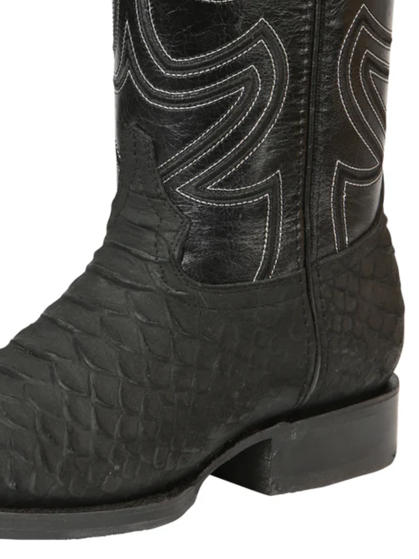 Botas Vaqueras Rodeo Imitacion de Python Grabado en Piel Vacuno para Hombre 'El General' - ID: 45561 Botas Python Print El General