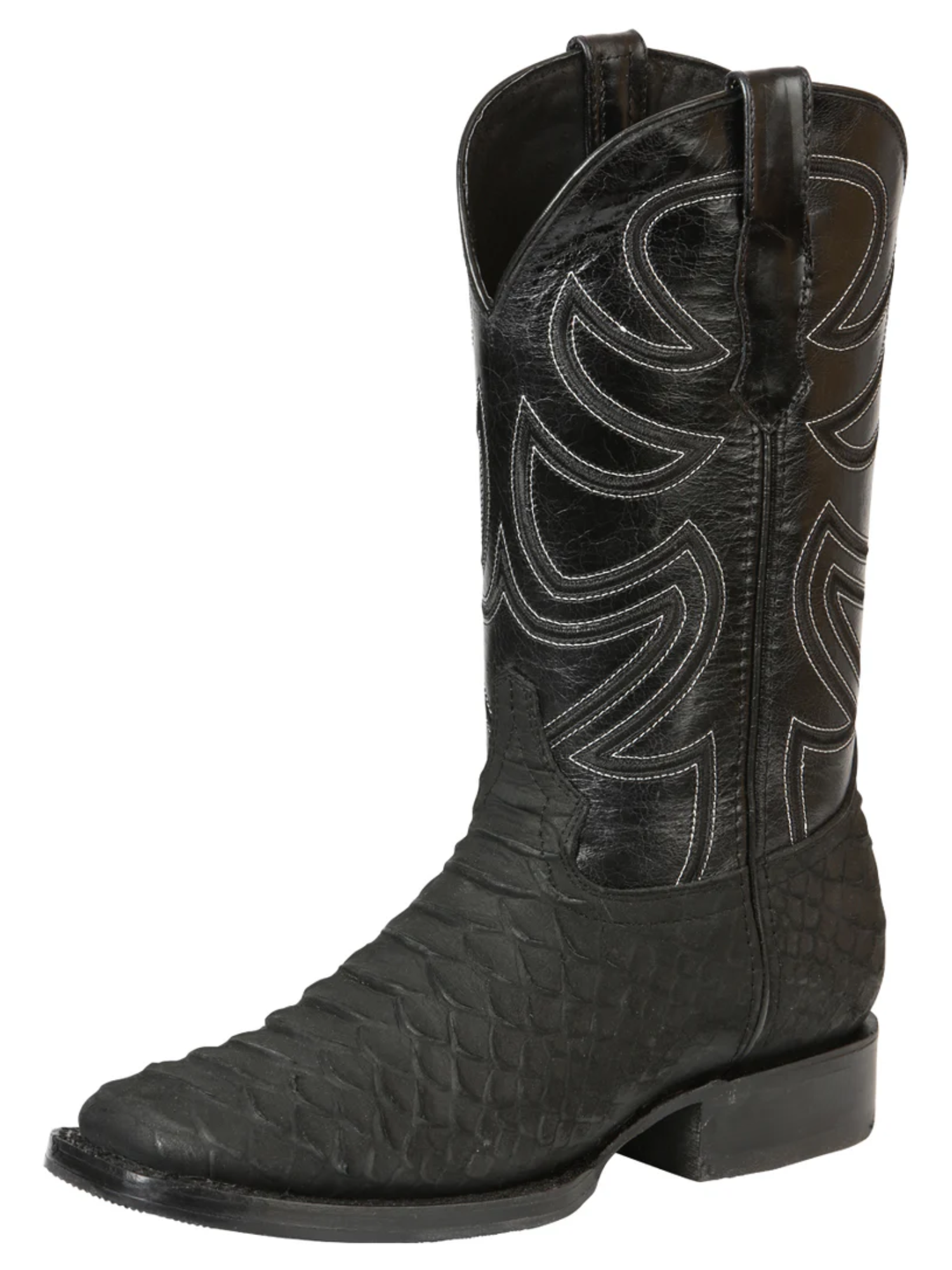 Botas Vaqueras Rodeo Imitacion de Python Grabado en Piel Vacuno para Hombre 'El General' - ID: 45561 Botas Python Print El General