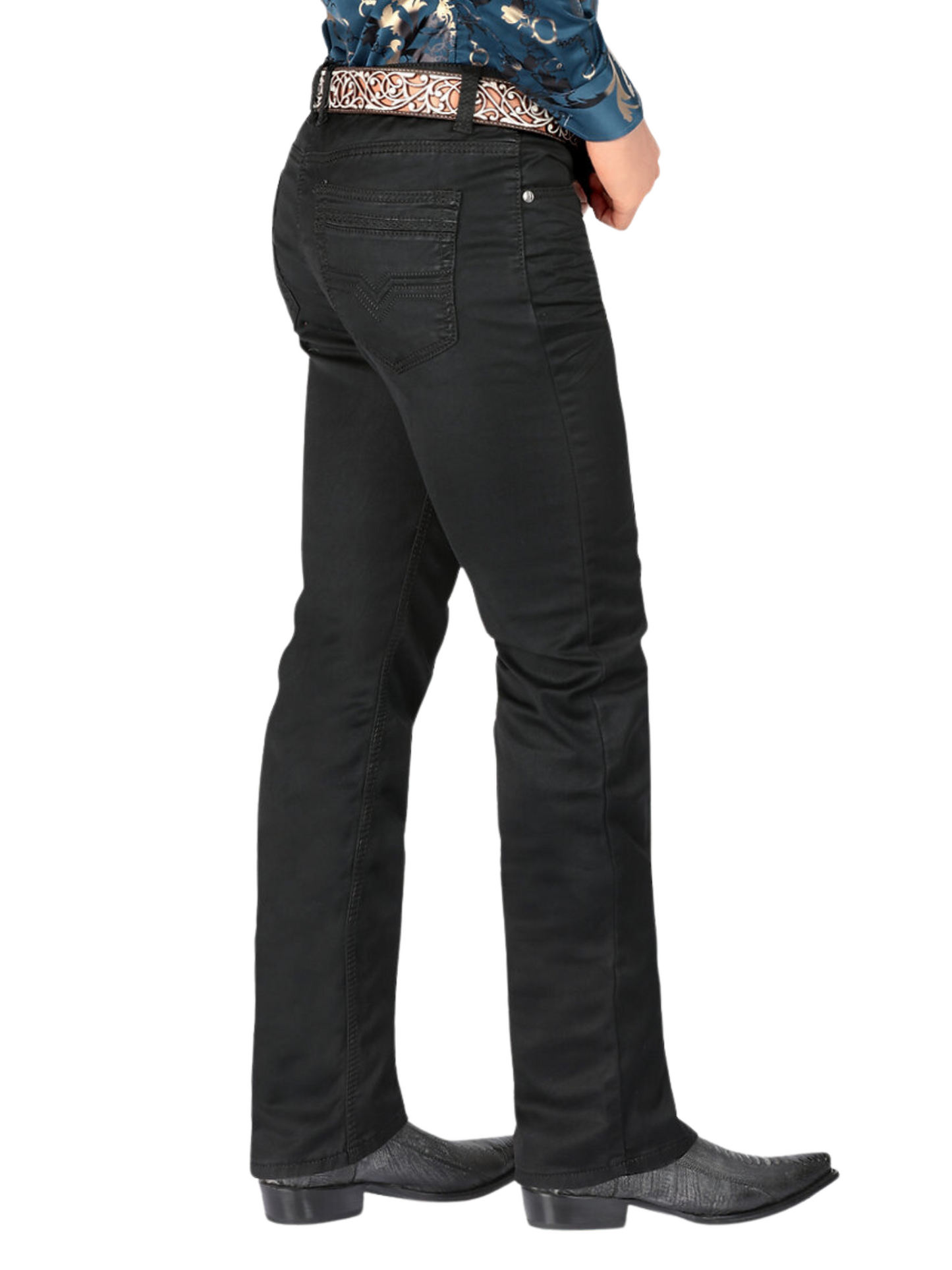 Pantalon Vaquero de Mezclilla Stretch para Hombre 'Montero' - ID: 5601 Denim Jeans Montero 