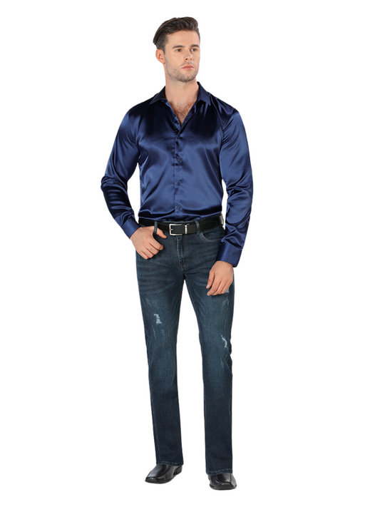 Pantalon Vaquero de Mezclilla Stretch para Hombre 'Montero' - ID: 2306 Denim Jeans Montero Dark Blue