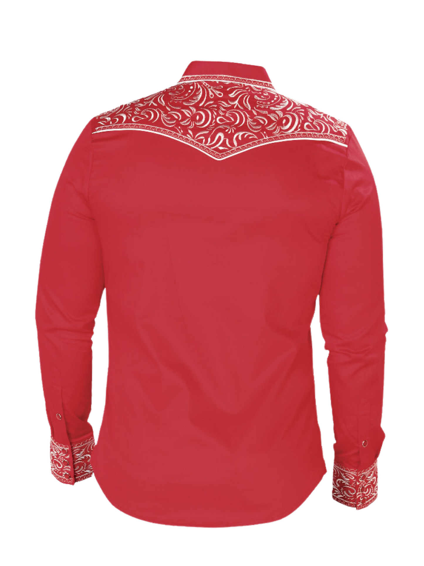 Embroidered Long Sleeve Denim Shirt for Men 'Montero' - ID: 3537 Western Shirt Montero