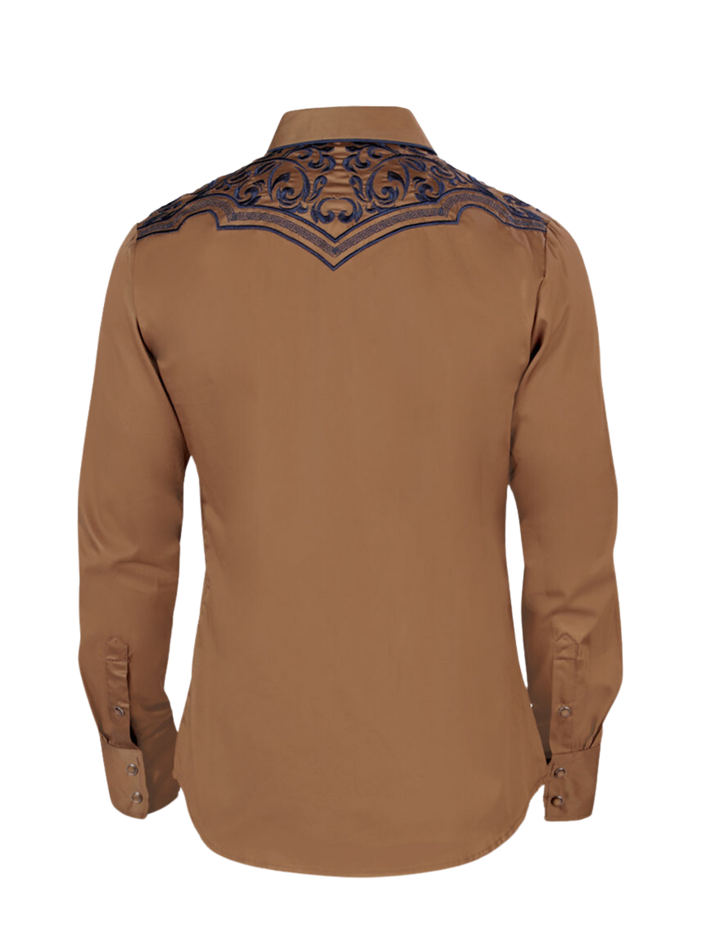 Embroidered Long Sleeve Denim Shirt for Men 'Montero' - ID: 3531 Western Shirt Montero