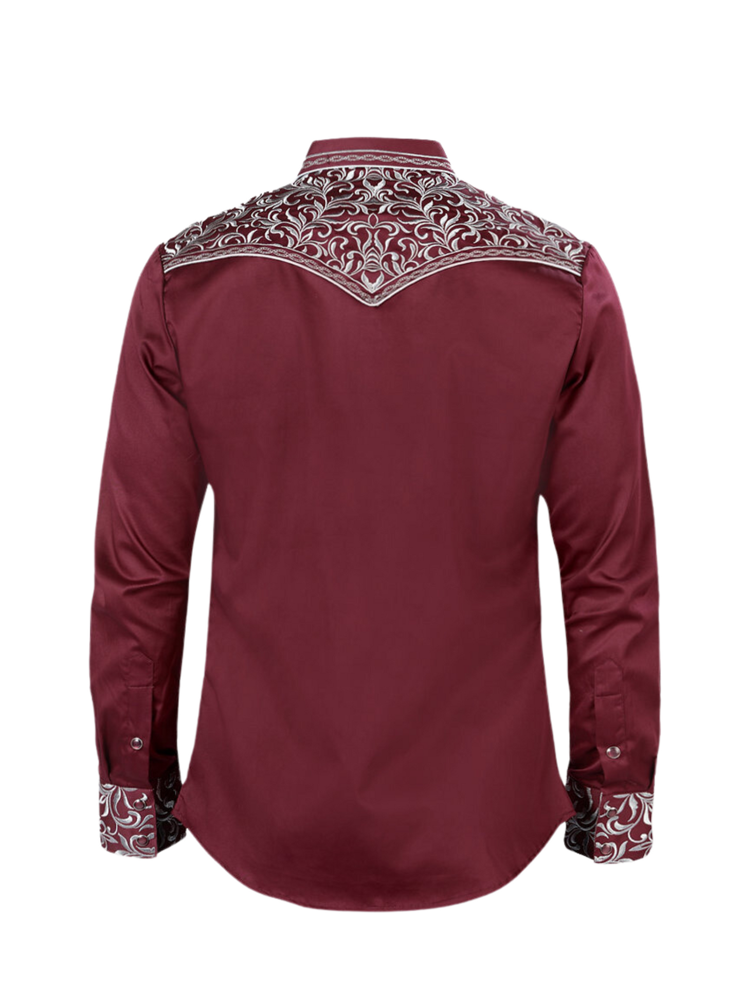 Embroidered Long Sleeve Denim Shirt for Men 'Montero' - ID: VA3541 Western Shirt Montero