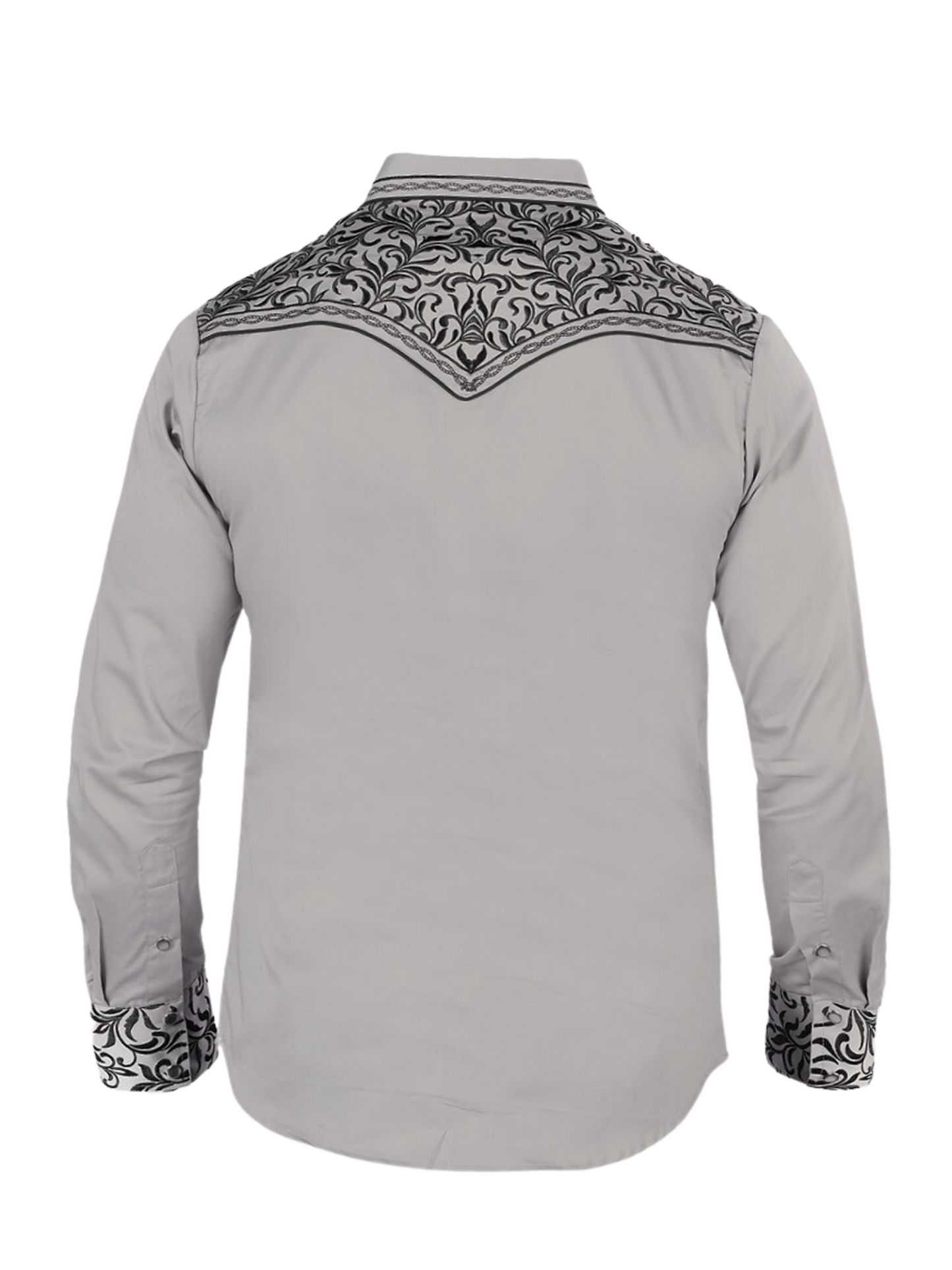 Embroidered Long Sleeve Denim Shirt for Men 'Montero' - ID: VA3541 Western Shirt Montero