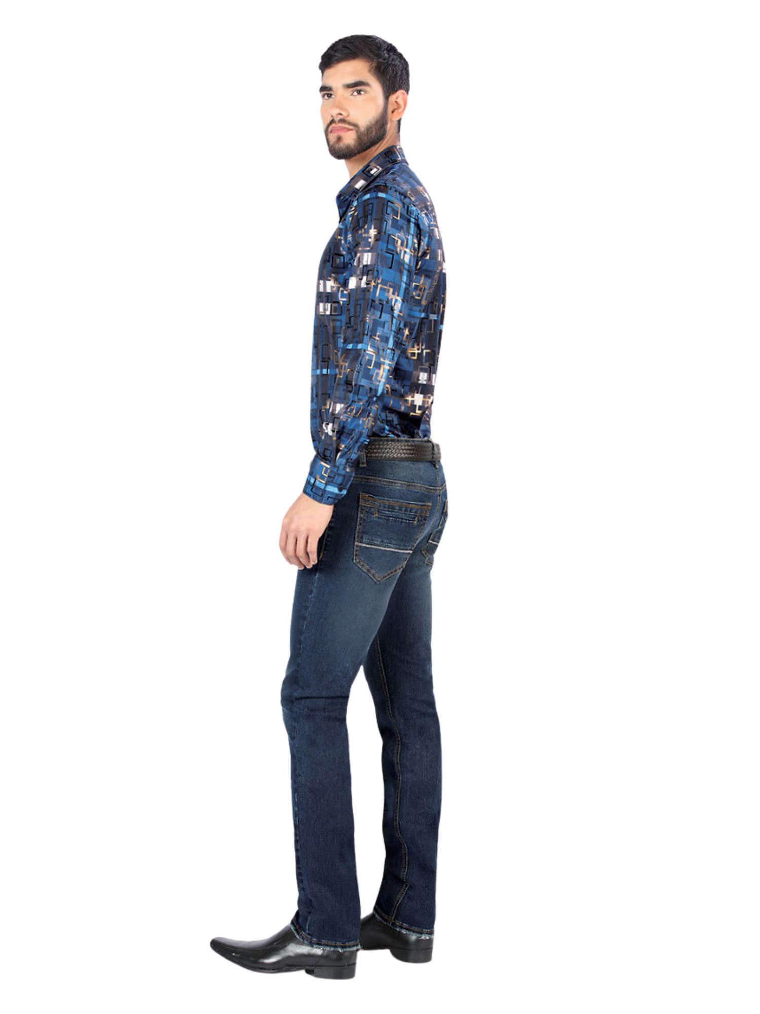 Pantalon Vaquero de Mezclilla Stretch para Hombre 'Montero' - ID: 5301 Denim Jeans Montero 