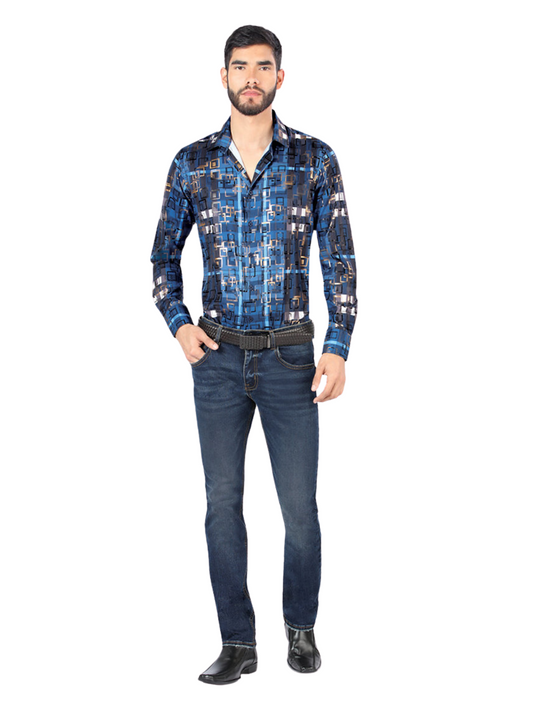 Pantalon Vaquero de Mezclilla Stretch para Hombre 'Montero' - ID: 5301 Denim Jeans Montero Dark Blue