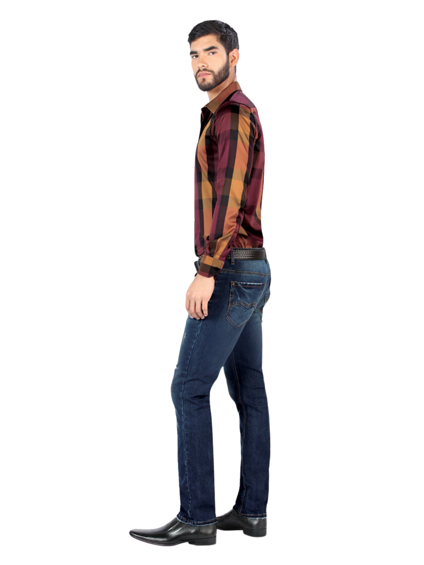 Pantalon Vaquero de Mezclilla Stretch para Hombre 'Montero' - ID: 5303 Denim Jeans Montero 