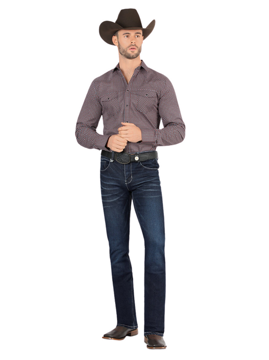 Pantalon Vaquero de Mezclilla Stretch para Hombre 'Montero' - ID: 5305 Denim Jeans Montero Dark Blue