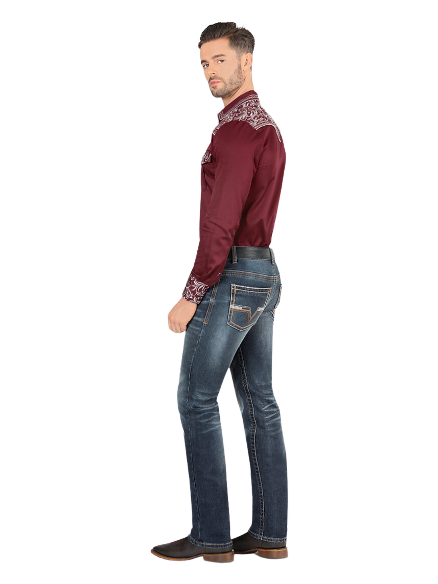 Pantalon Vaquero de Mezclilla Stretch para Hombre 'Montero' - ID: 5307 Denim Jeans Montero 