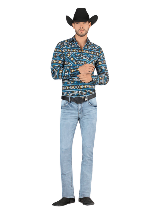 Pantalon Vaquero de Mezclilla Stretch para Hombre 'Montero' - ID: 5308 Denim Jeans Montero Light Blue