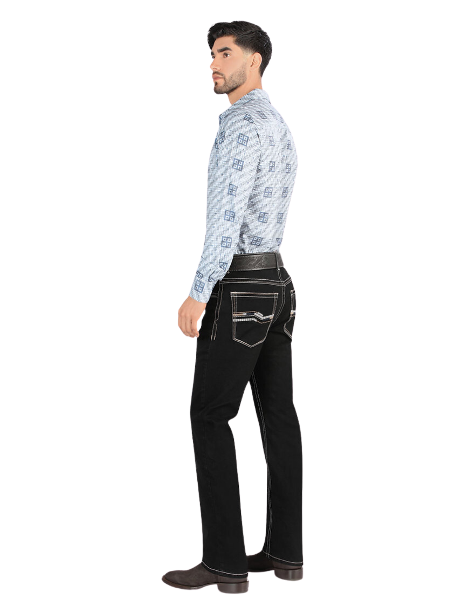 Pantalon Vaquero de Mezclilla Stretch para Hombre 'Montero' - ID: 4602 Denim Jeans Montero 