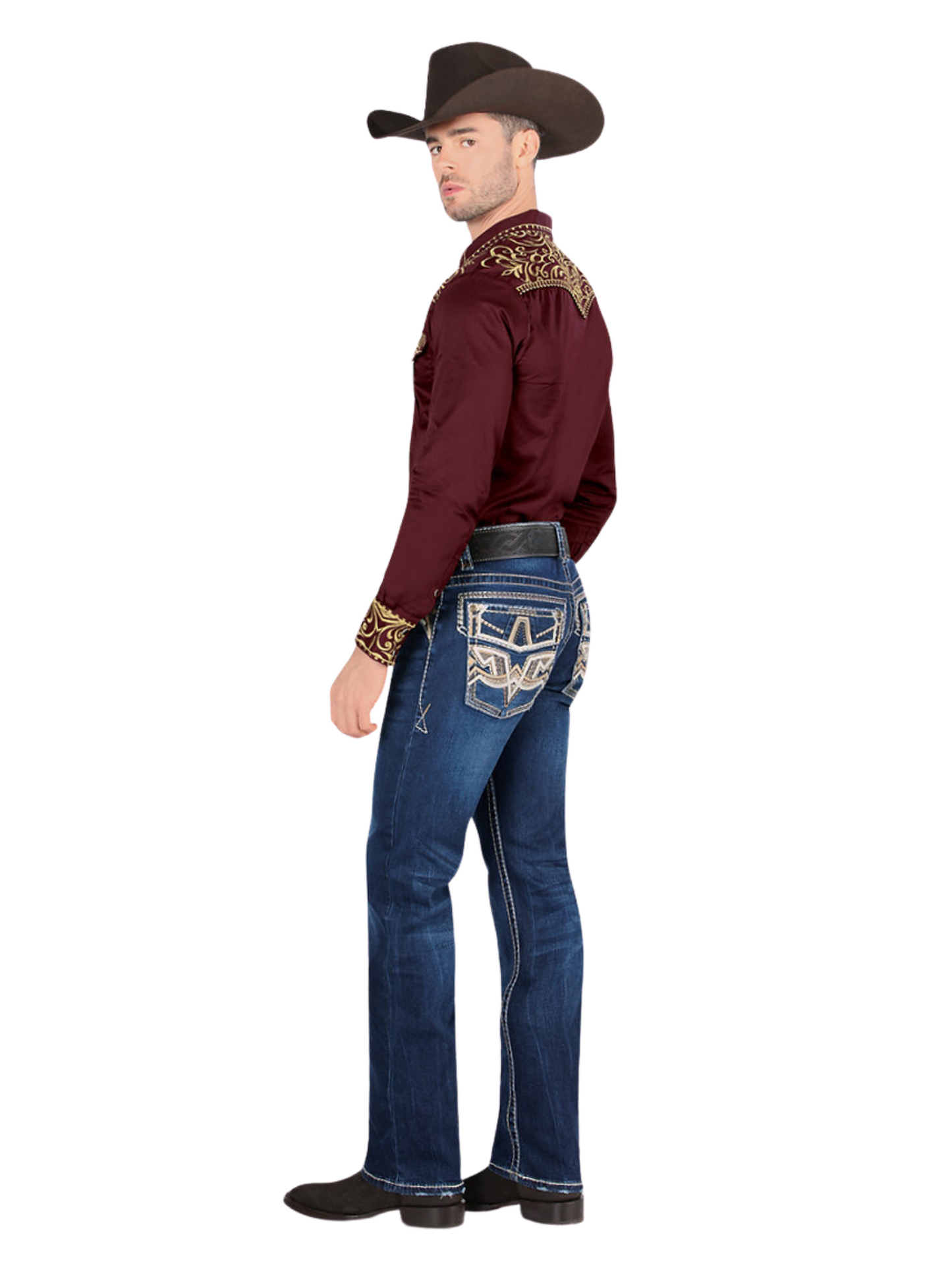 Pantalon Vaquero de Mezclilla Stretch para Hombre 'Montero' - ID: 4593 Denim Jeans Montero 