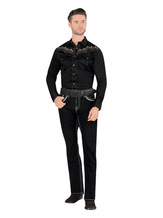 Stretch Denim Jeans for Men 'Montero' - ID: 4613 Denim Jeans Montero Black