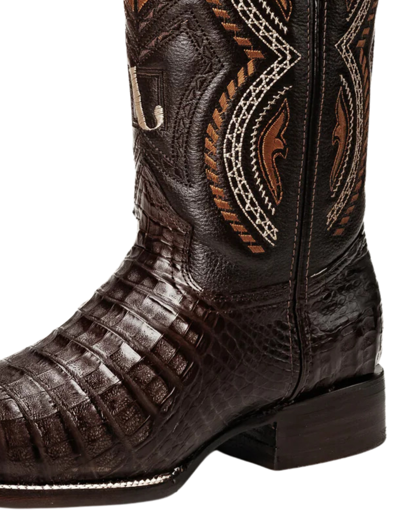 Botas Vaqueras Rodeo Exoticas de Caiman Original para Hombre 'Joe Boots' - ID: 706CA Botas Caiman Original Joe Boots 