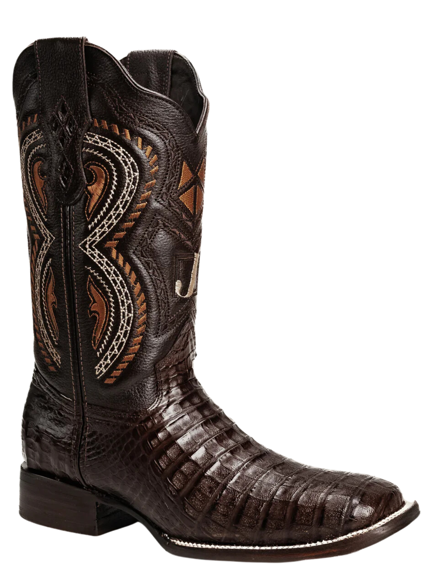 Botas Vaqueras Rodeo Exoticas de Caiman Original para Hombre 'Joe Boots' - ID: 706CA Botas Caiman Original Joe Boots 