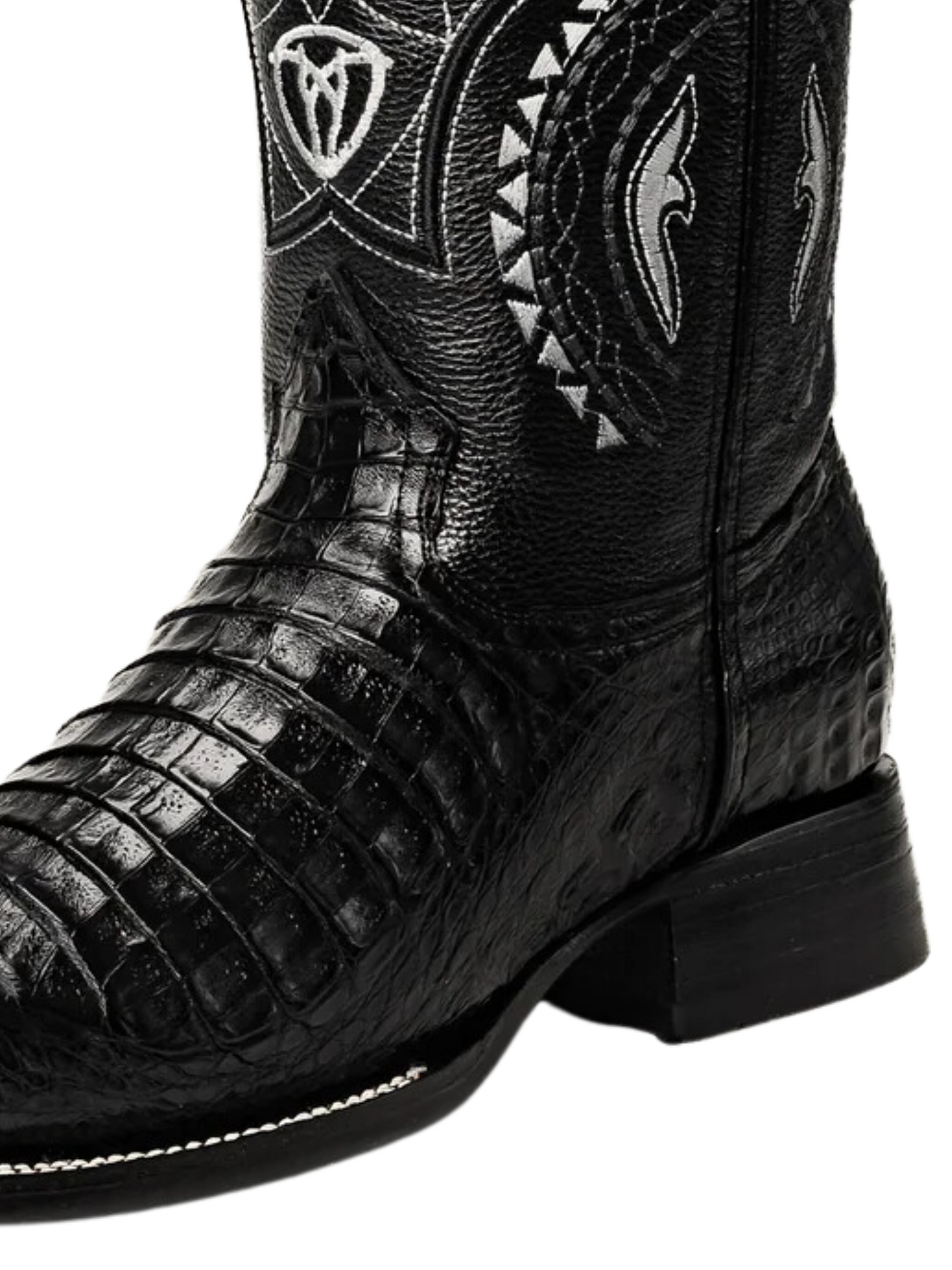 Botas Vaqueras Rodeo Exoticas de Caiman Original para Hombre 'Joe Boots' - ID: 706NE Botas Caiman Original Joe Boots 