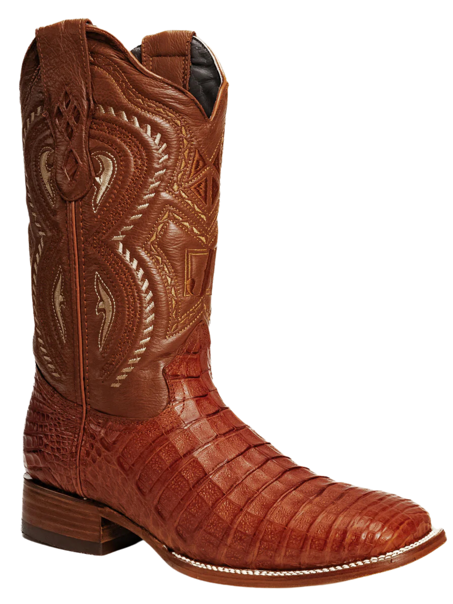 Botas Vaqueras Rodeo Exoticas de Caiman Original para Hombre 'Joe Boots' - ID: 706SH Botas Caiman Original Joe Boots 