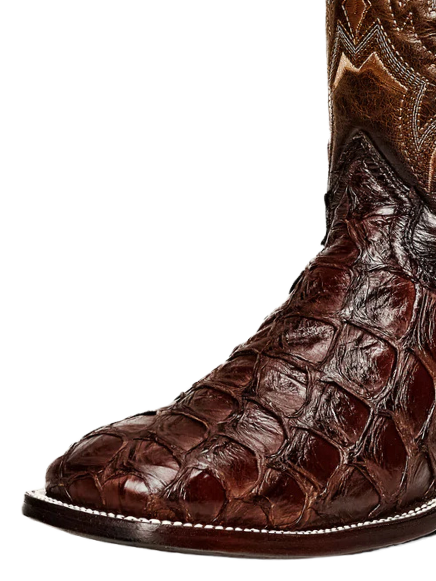 Botas Vaqueras Rodeo Exoticas de Pirarucu Fish Original para Hombre 'Rodeo Cartie' - ID: 761CA Botas Monster Fish Original Rodeo Cartie 