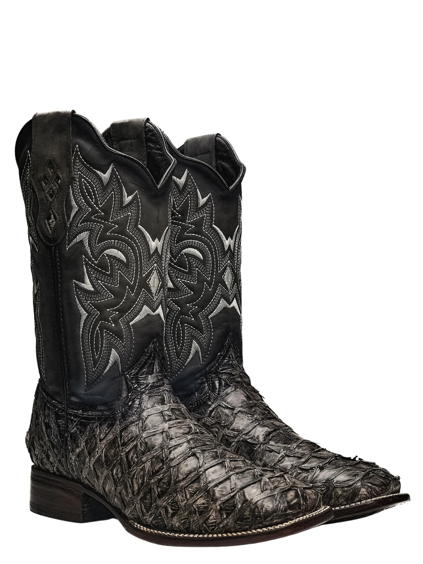 Botas Vaqueras Rodeo Exoticas de Pirarucu Fish Original para Hombre 'Rodeo Cartie' - ID: 761RU Botas Monster Fish Original Rodeo Cartie 