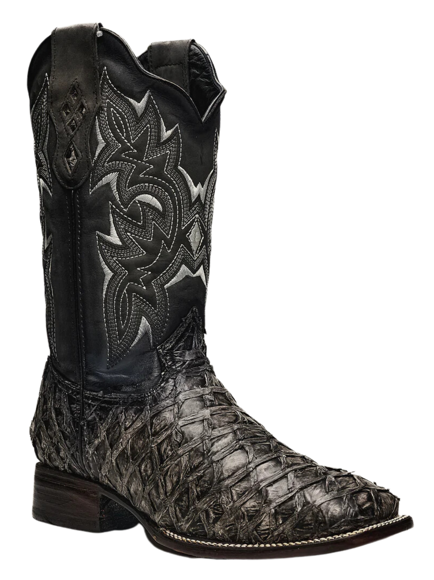 Botas Vaqueras Rodeo Exoticas de Pirarucu Fish Original para Hombre 'Rodeo Cartie' - ID: 761RU Botas Monster Fish Original Rodeo Cartie 