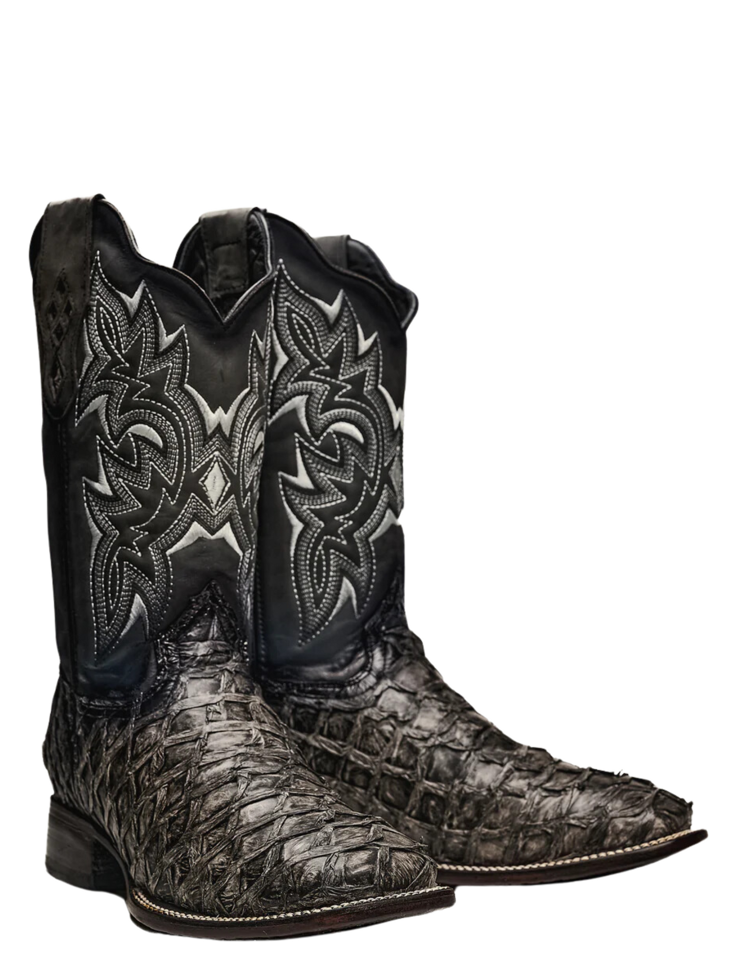 Botas Vaqueras Rodeo Exoticas de Pirarucu Fish Original para Hombre 'Rodeo Cartie' - ID: 761RU Botas Monster Fish Original Rodeo Cartie 