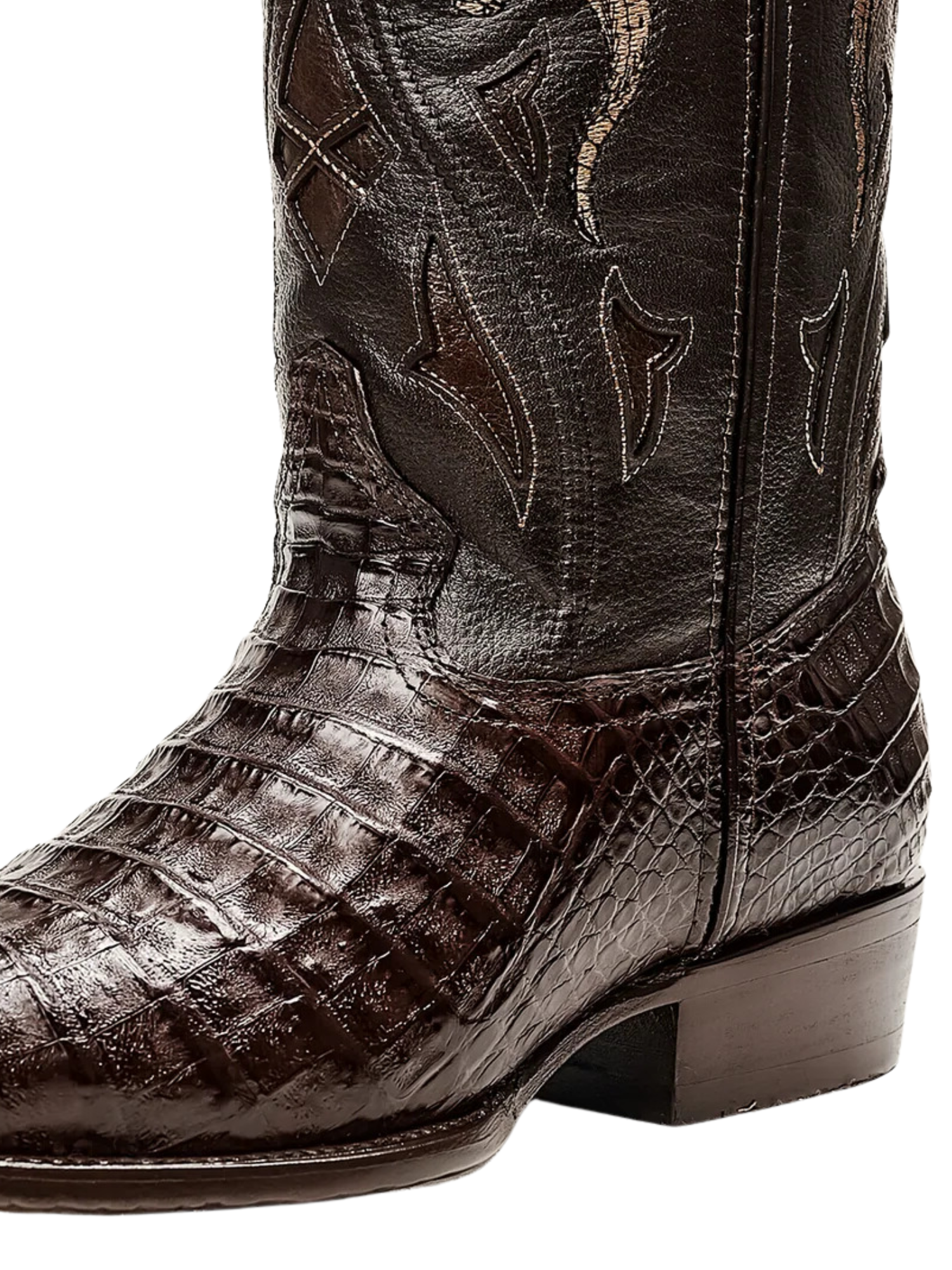 Botas Vaqueras Exoticas de Caiman Belly Original para Hombre 'Rodeo Cartie' - ID: 908CA Botas Caiman Original Rodeo Cartie 