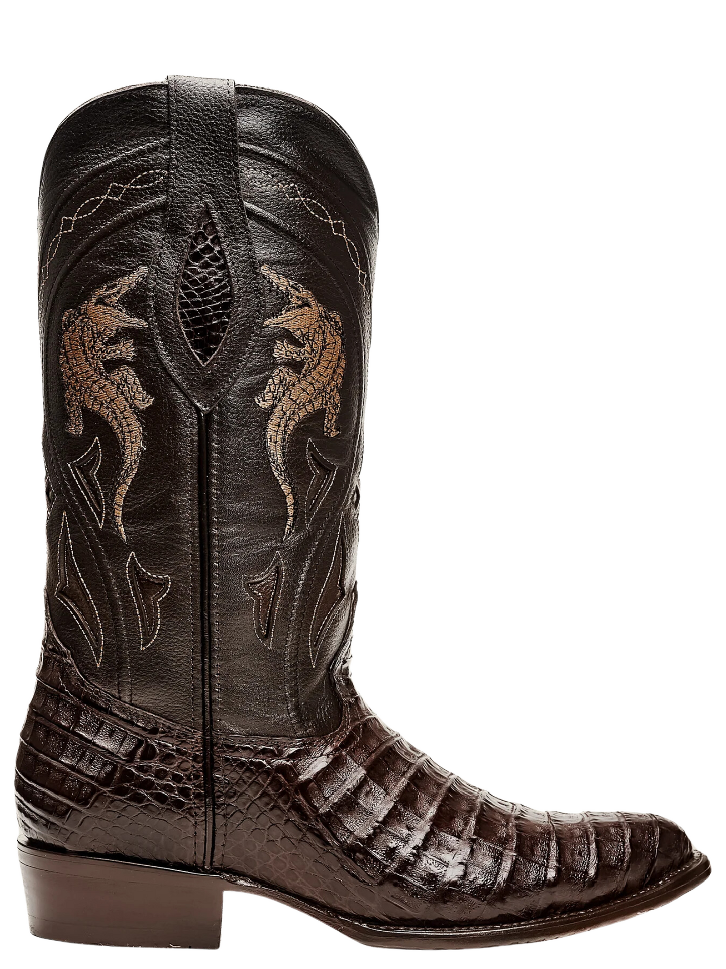 Botas Vaqueras Exoticas de Caiman Belly Original para Hombre 'Rodeo Cartie' - ID: 908CA Botas Caiman Original Rodeo Cartie 