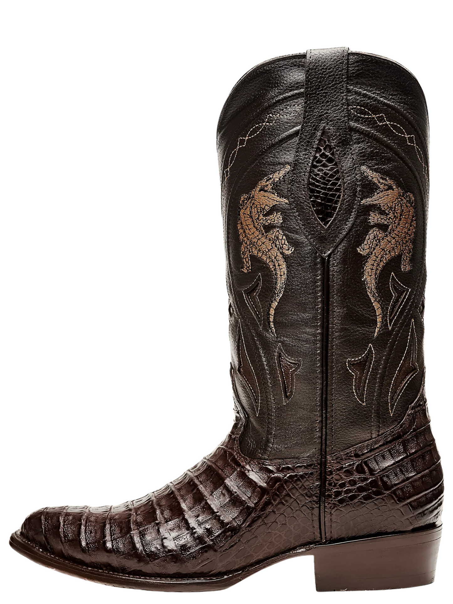 Botas Vaqueras Exoticas de Caiman Belly Original para Hombre 'Rodeo Cartie' - ID: 908CA Botas Caiman Original Rodeo Cartie 