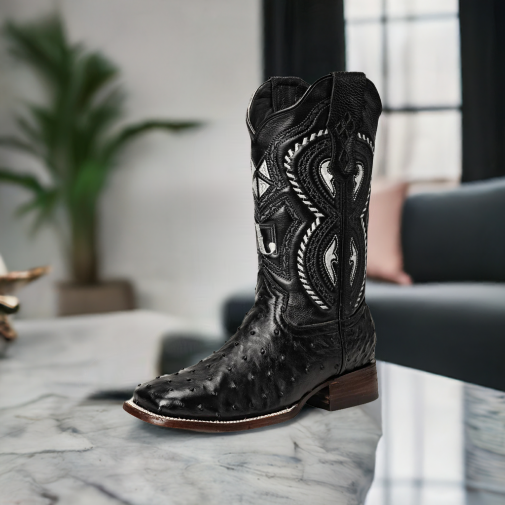 Botas de rodeo de avestruz cheap