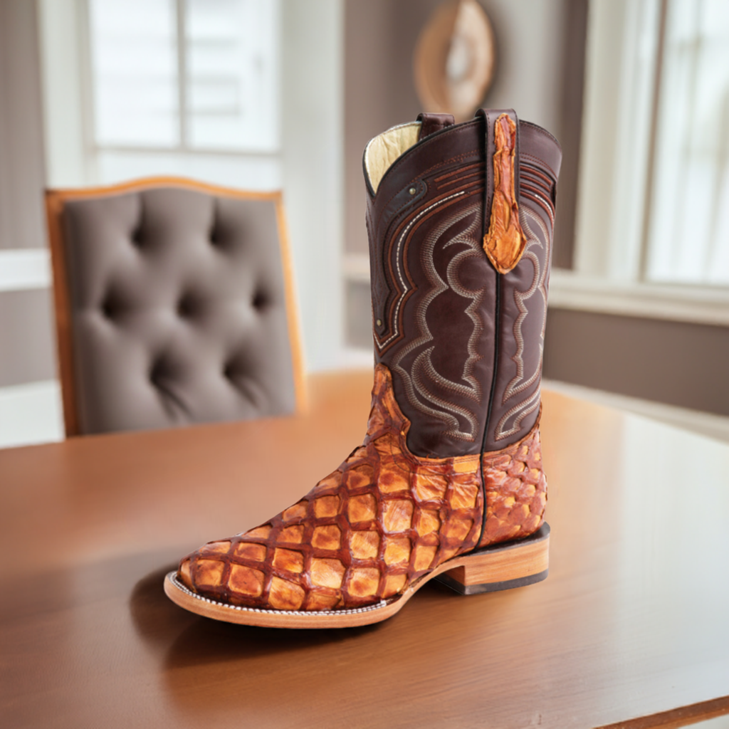 Monster Fish Original Exotic Rodeo Cowboy Boots for Men 100 Years ID 44606