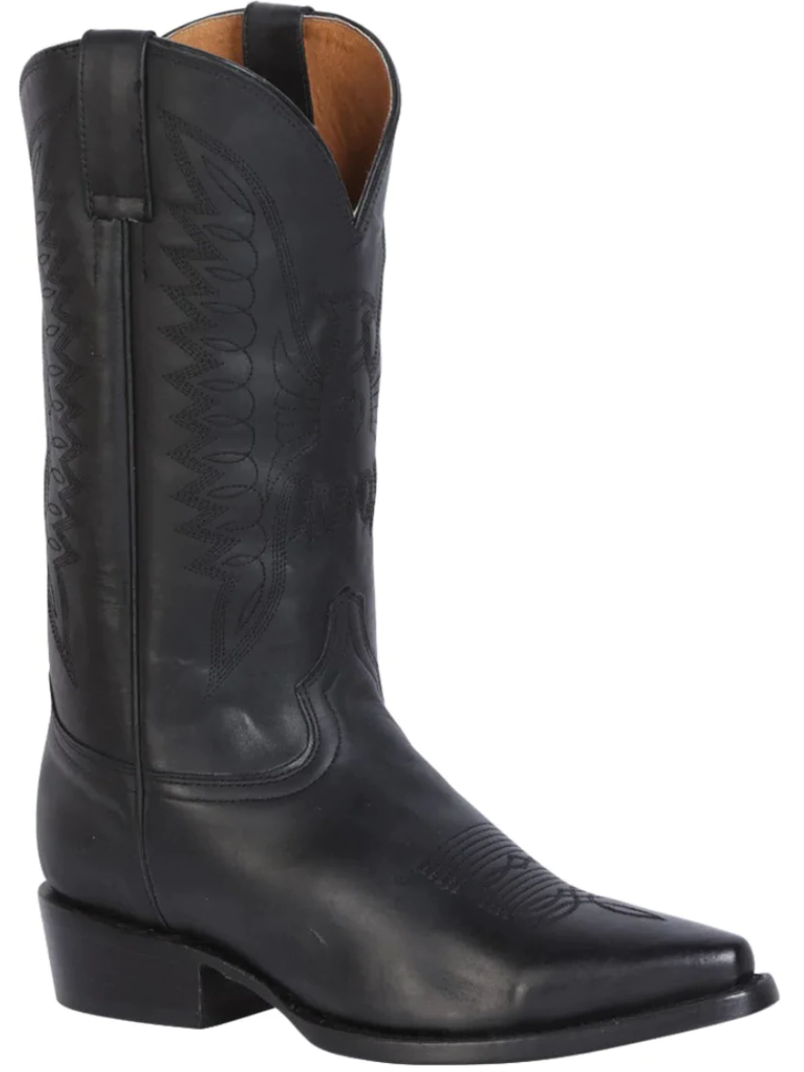 Classic Genuine Leather Cowboy Boots for Men 'Rodeo Bravo' - ID: 135