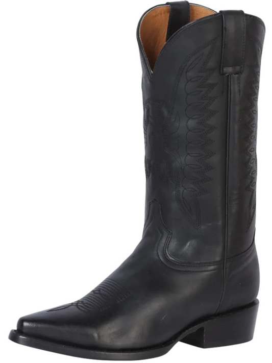 Classic Genuine Leather Cowboy Boots for Men 'Rodeo Bravo' - ID: 135 Cowboy Boots Rodeo Bravo Black