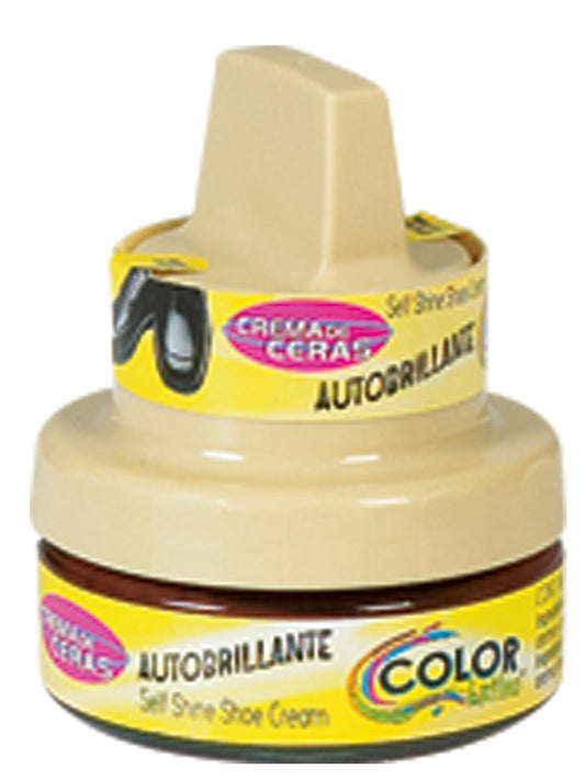 Limpiador de Calzado Crema de Cera Autobrillante Color Marron, 50 ml 'Color Latino' - ID: 19758 Productos de Limpieza Color Latino Default Title