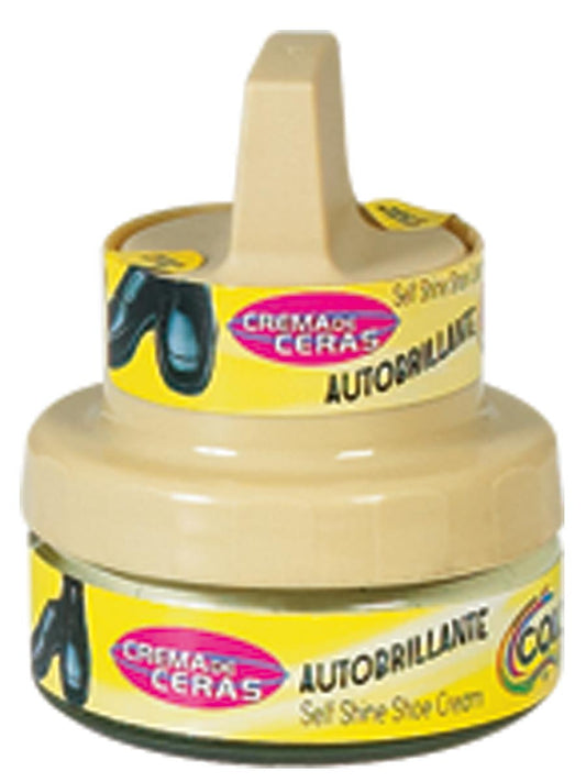 Limpiador de Calzado Crema de Cera Autobrillante Color Hueso, 50 ml 'Color Latino' - ID: 19761