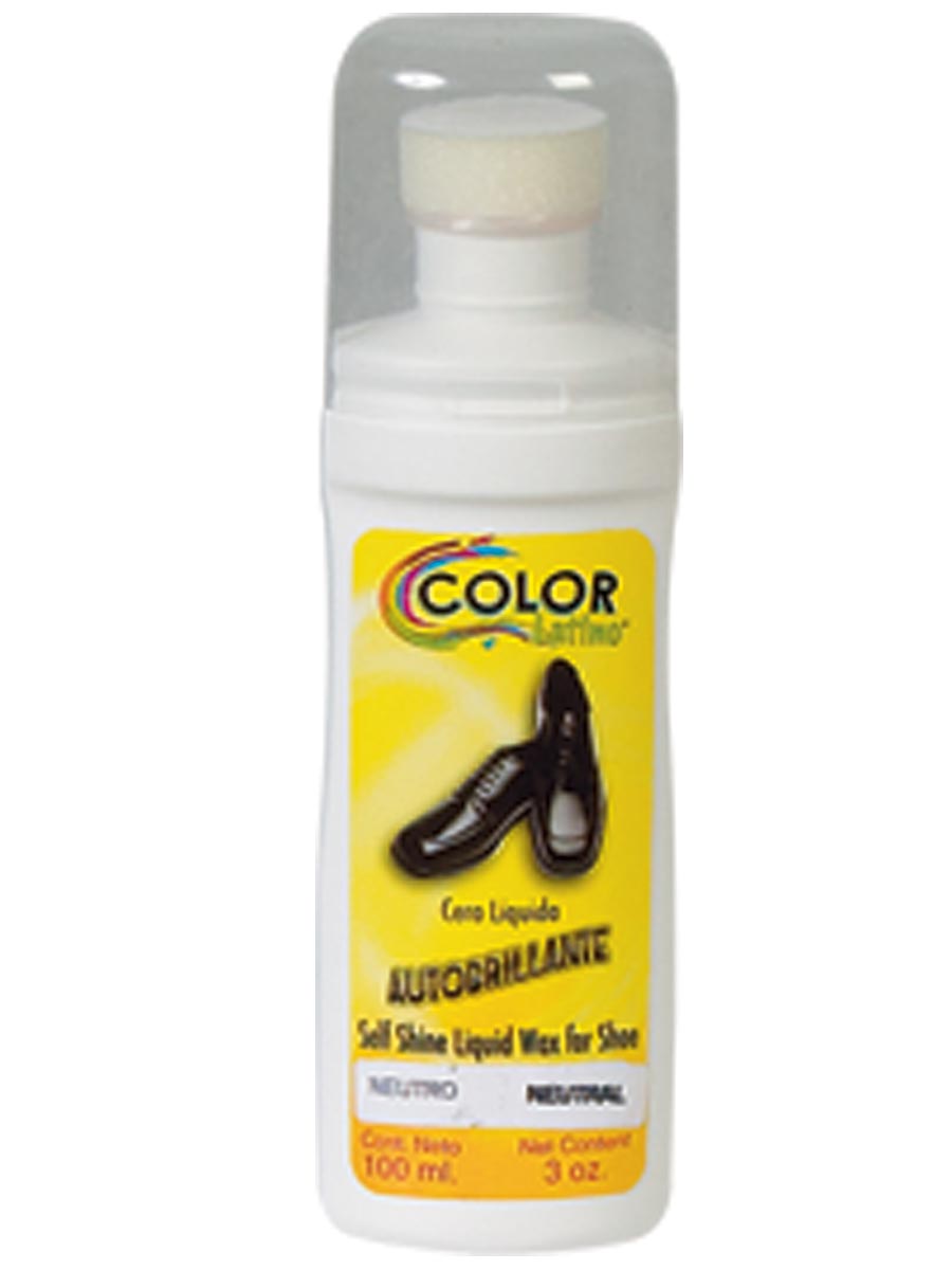 Limpiador de Calzado Cera Liquida Autobrillante Color Neutro, 100 ml 'Color Latino' - ID: 19770