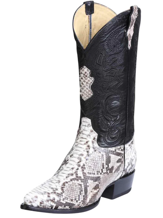 Original Python Exotic Cowboy Boots for Men 'El General' - ID: 32991